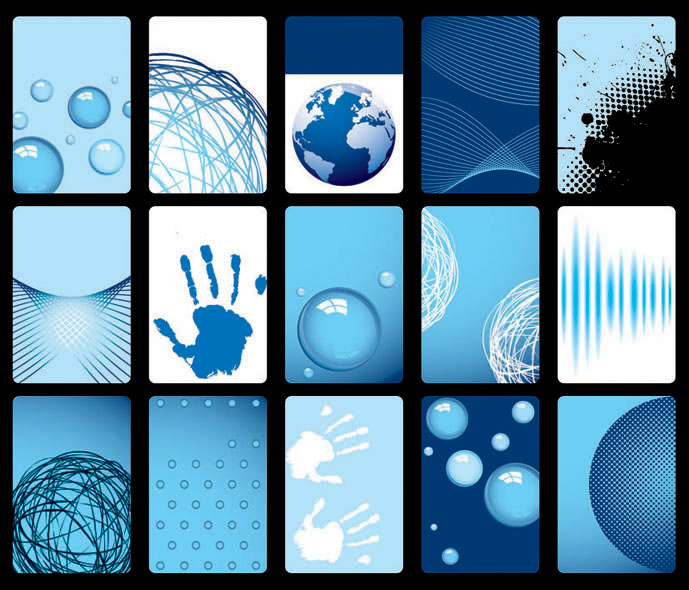 free vector Blue card background vector